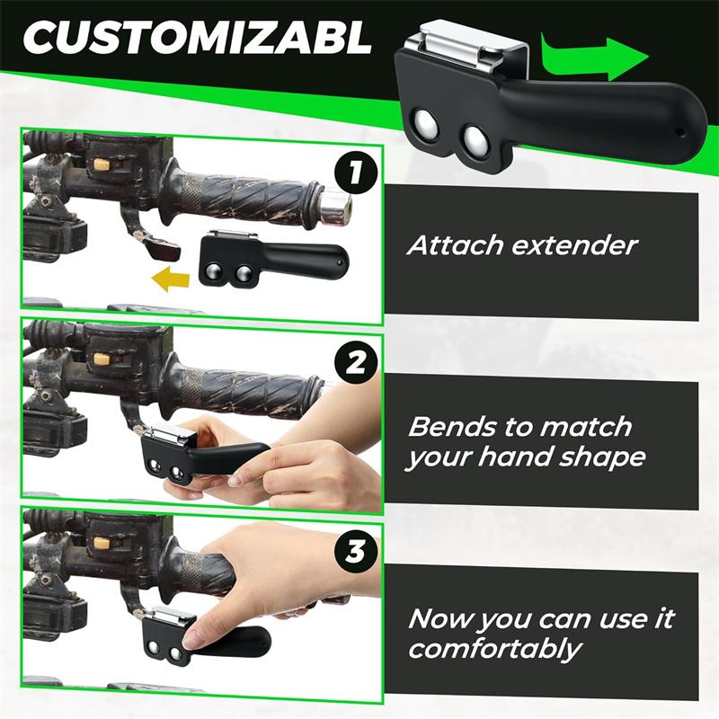 Throttle Extender, Thumb Throttle Master For Atv, 2 Piece Clamp For Easy Installation, Provides Reliable And Comfortable Control