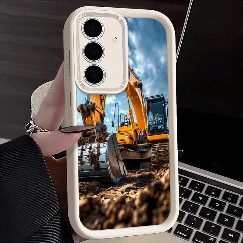 Phone Case for Samsung Galaxy A17 A16 A15 A14 A13 Excavating Machinery Cool A56 A36 A26 A55 A35 A25 A54 A34 A24 A53 A33 A23 A07
