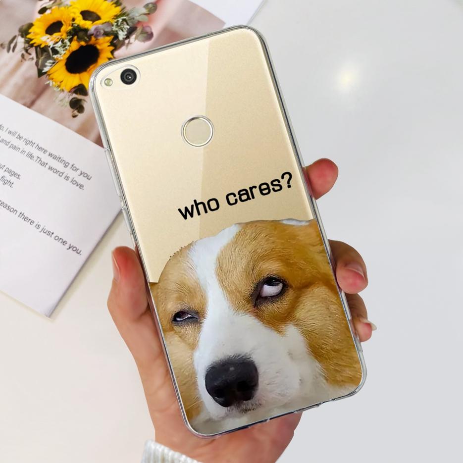 For Huawei P8 Lite 2017 Case Honor 8 Lite Luxury Painted Cover Clear Silicone Soft TPU Phone Case For Huawei GR3 2017 Back Cover