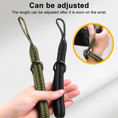 Handmade Woven Camera Wrist Strap with Safer Connector 50Kg Load-bearing Universal Fit Camera Hand Strap Wrist Lanyard