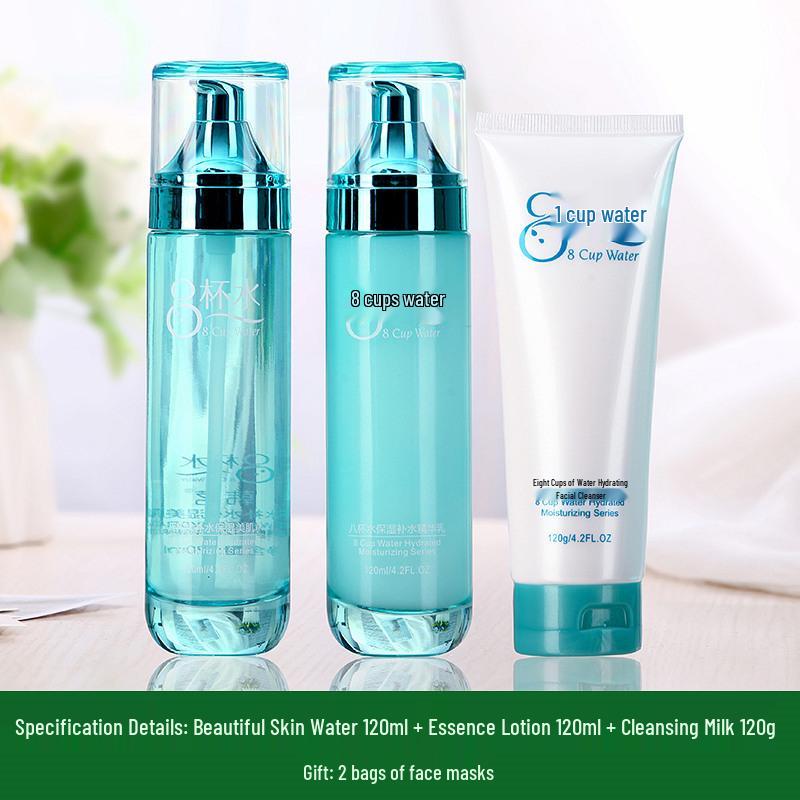 Eight Cups of Water Skincare Set: Hydrating & Refreshing Toner & Lotion – Official, Genuine Products