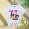 KPop Devil Hunter Print Fashion Casual Top 2025 Movie Round-neck Cartoon Girl and Boy T-shirt Casual Girl Clothing