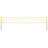 Badminton Net Yellow and Black 600 X 155 Cm PE Fabric
