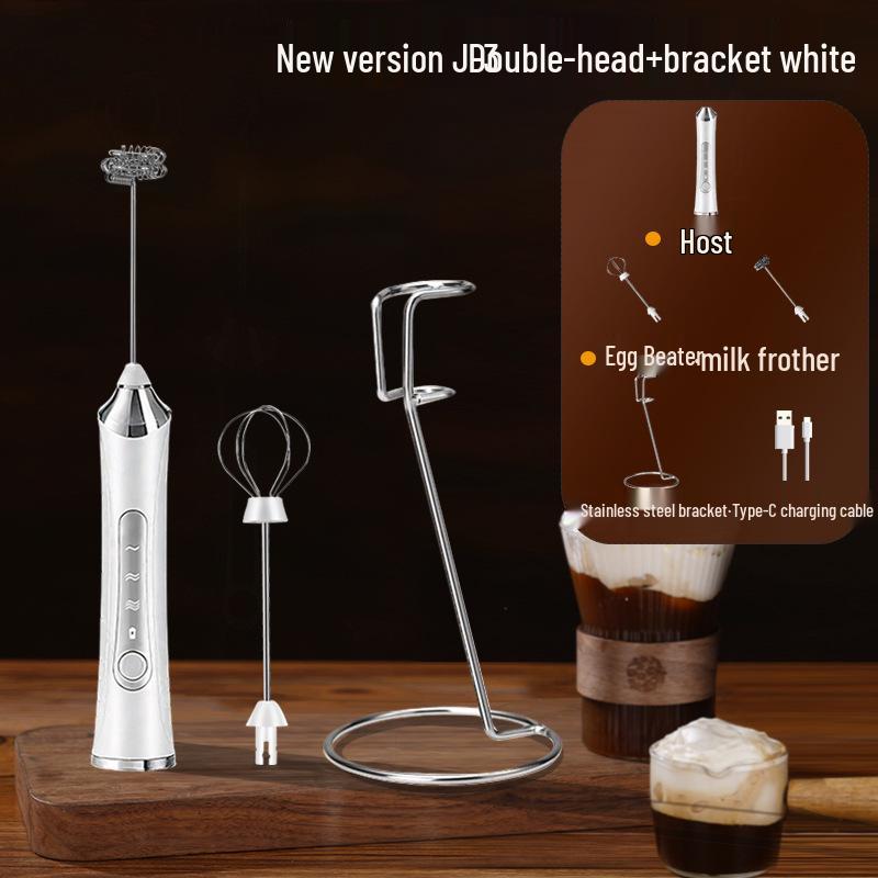 Portable Rechargeable Handheld Electric Milk Frother & Coffee Mixer