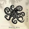 Large Metal Octopus Wall Art Victorian Gothic Laser Cut Sculpture Nautical Halloween Decor Gift