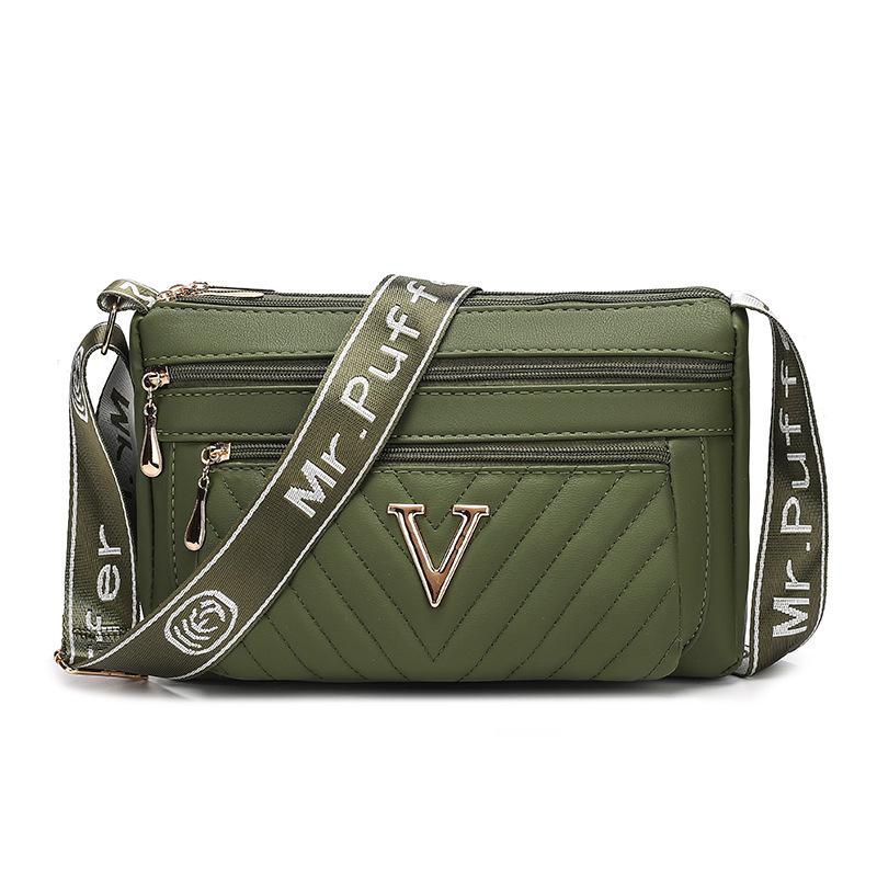 New Spring and Summer Style Medium Shoulder Bag Large Capacity Water Resistant PU Crossbody Bag Women's Bag