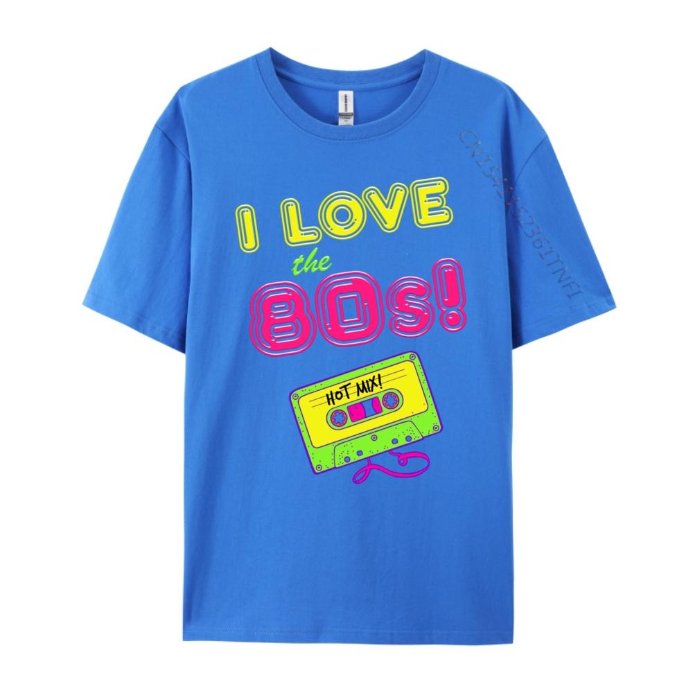 I Love The 80s Cool Eighties Party Cassette Plain Shirt Brand Clothing Print Camisetas De Hombre Graphic Tees