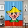 Window Kitchen Curtains for Living Room 2 Pieces Blackout Curtains Door Curtain Homemade Girl Bedroom Decoration Partition Shade