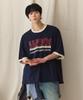 RUGGED HOUSE Triple Line Retro Ringer Tee Navy