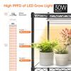 4-Tier Indoor Plant Shelf with 30W T5 Full Spectrum Grow Lights for Seed Starting and Seedlings Black Metal Plant Stand with Gr