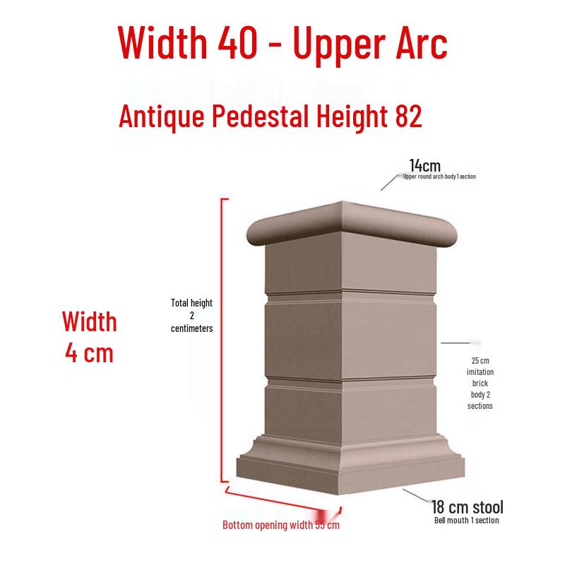 European Villa Courtyard Roman Column Base for Exterior Wall Decoration