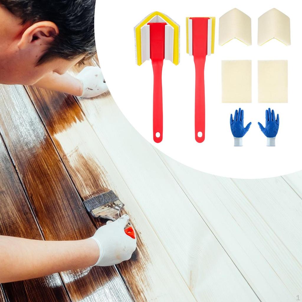 Corner Painting Tools, Trim Paint Edger 3 In 1 Multifunction Parts,Paint Pad Set for Wall