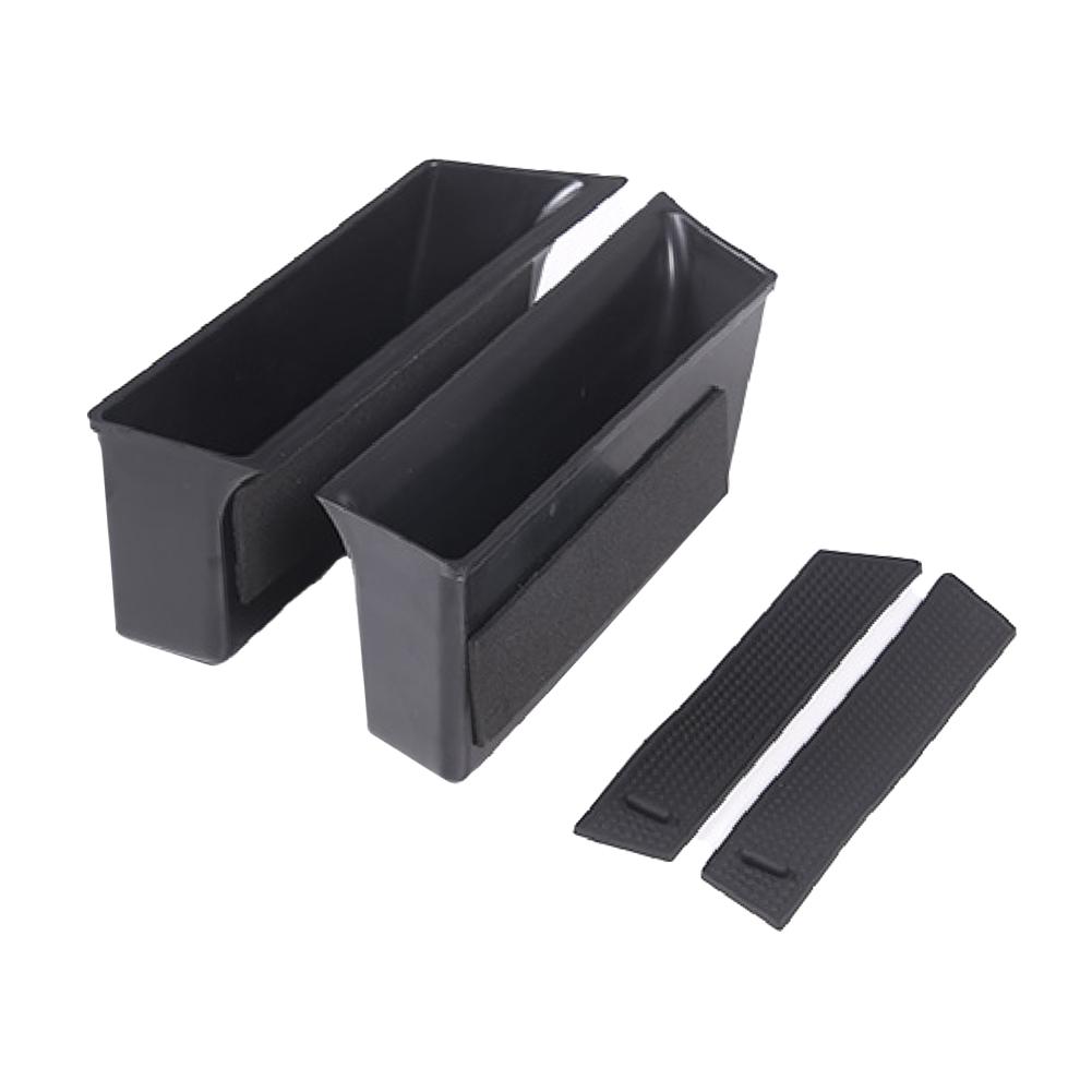 ABS Front Door Handle Storage Box 2pcs, Compatible For Mercedes-Benz GLK X204 2008-2015, Armrest Insert Organizer, Black