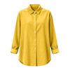 Women's Cotton & Linen Lapel Cardigan – Casual Spring/Summer Long Sleeve Shirt