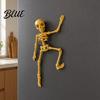 Poseable Skeleton Toy 3D Printed Refrigerator Magnet Figurine with Decoration Movable Joints Halloween Gothic Fridge Magnet