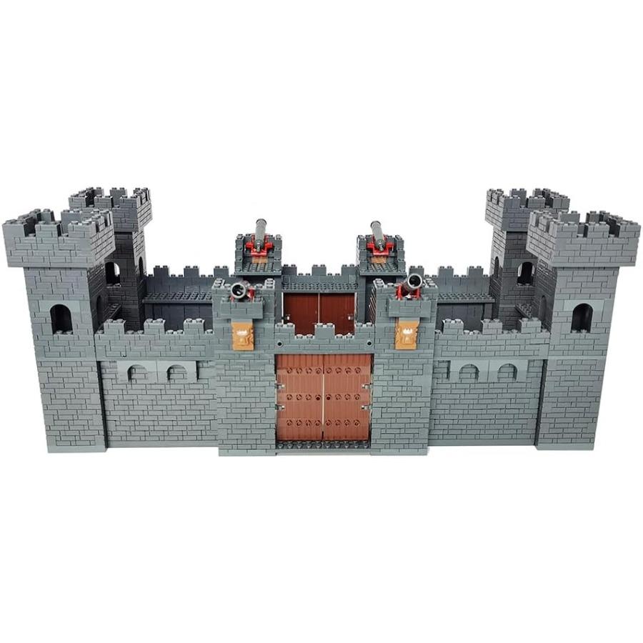 1796pcs DIY Stronghold Medieval Castle for Military Battle Building Block Knights Warrior Middle Age Fortress Brick Set Ideal f