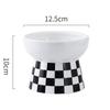 Ceramic High Foot Pet Bowl Cat Food Bowl Protects Cervical Vertebrae Pet Supplies