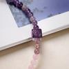 Natural Amethyst Beaded Bracelet for Women, Nine Purple Fire Energy, Light Luxury, High-End Feel, Buddhist Bead Bracelet Jewelry