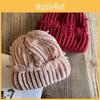 Color With Solid Hole Knitted Hat For Men Women Winter Street Fashion Headgear