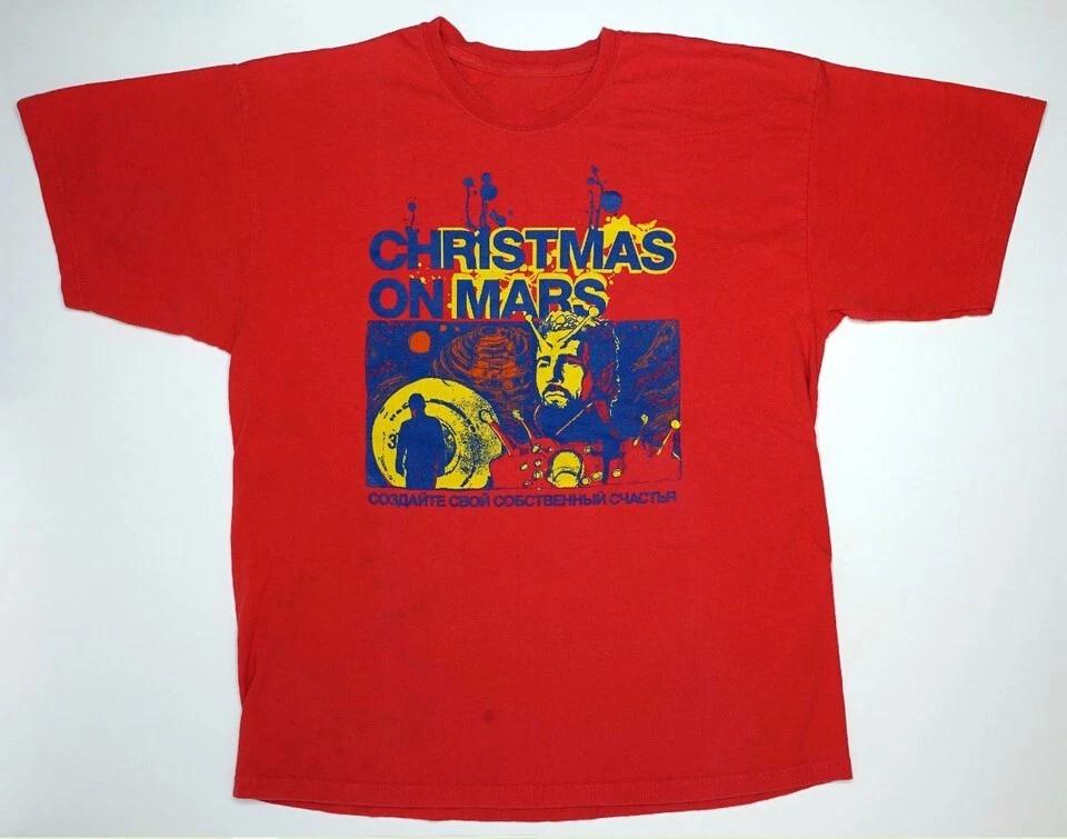

Flaming Lips Christmas On Mars Tour Red Shirt Cotton Unisex Tee UU628 M