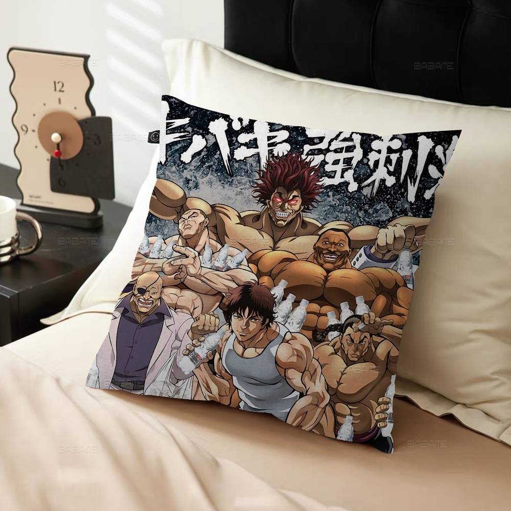 Baki Hanma Yujiro Manga Pillow Cover Design Cushion Cover Decor Holiday Decorati