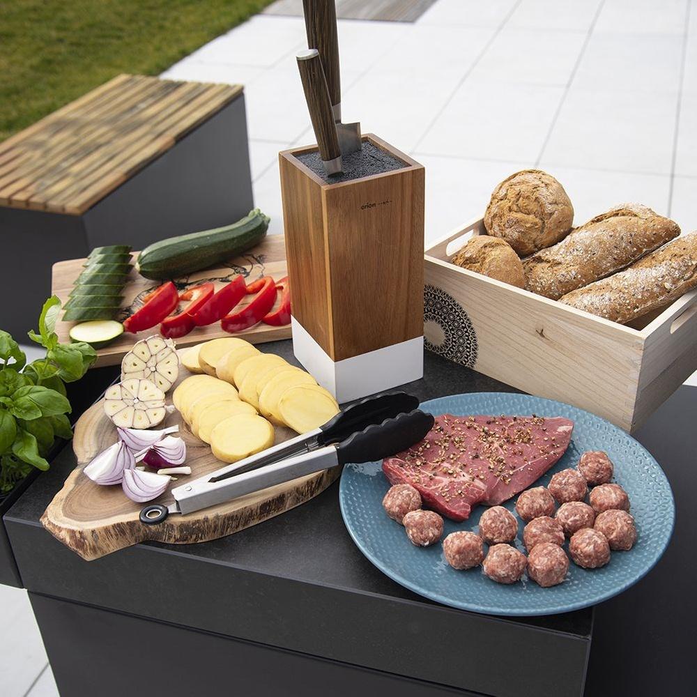 WHITELINE wooden knife stand