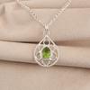 Peridot Gemstone 925 Stamped Silver Designer Handmade Pretty Pendant 1.40" For Anniversary Gift PP-19-9