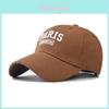 Cotton Paris Embroidered Baseball Cap With Adjustable Fit For Outdoor Sun Protection