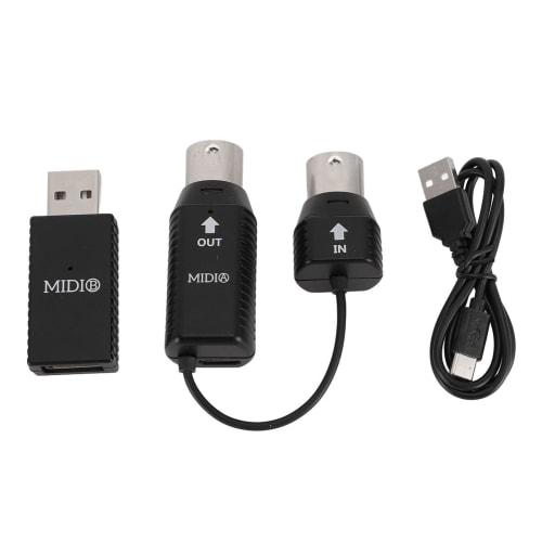 Wireless MIDI Adapter, 2.4GHz Wireless MIDI Adapter, MIDI Controller for Digital Pianos, Keyboards, and Drums, for OS X