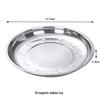 Stainless Steel Round Dinner Plate Tray - Versatile for Tableware, BBQ, Deep & Flat Dishes
