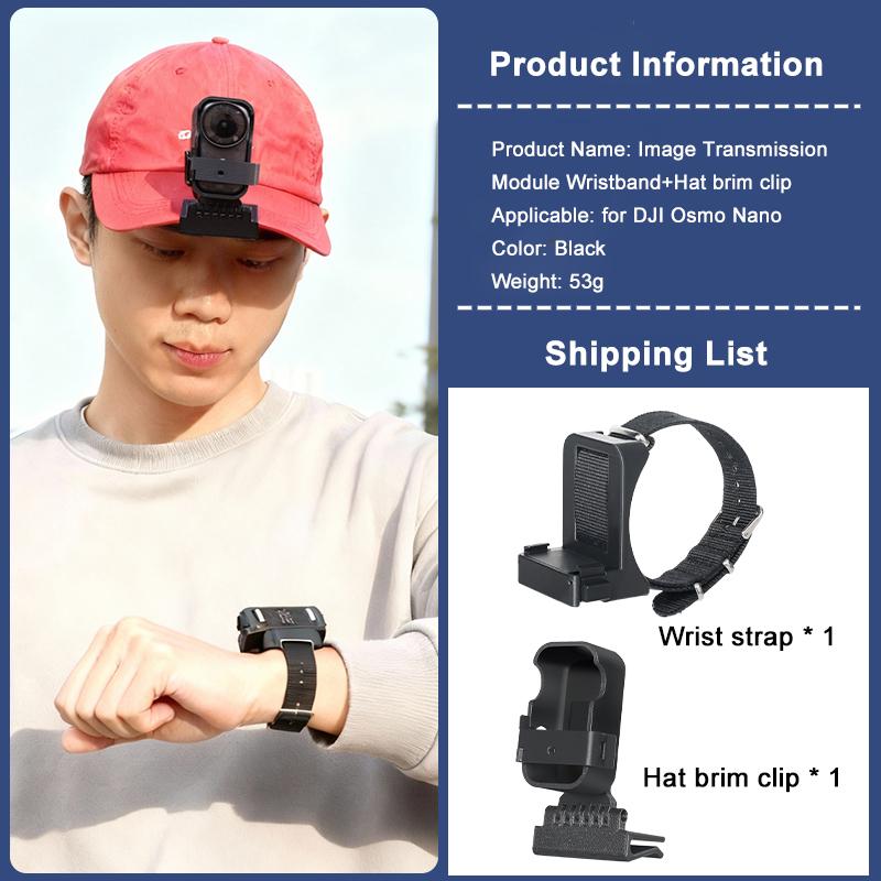 Wristband Strap Mount for DJI Osmo Nano Thumb Camera Image Multifunctional Vision Dock,Wristband Expansion Protection Accessorie