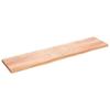 VidaXL Light Brown Bathroom Countertop 220x50x6 Cm Treated Wood 3156182