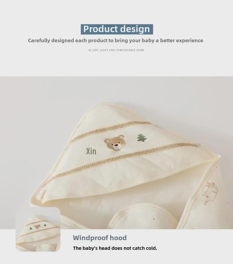 60g Deka z čisté bavlny pro novorozence - Zavinovačka pro jaro a podzimní porodní sál