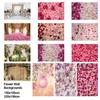 1 Stück Romantischer Blumenhintergrund, Polyester, für Hochzeiten, Valentinstag, Frühlingspartys, Geburtstage, Partydeko Garten&Raum