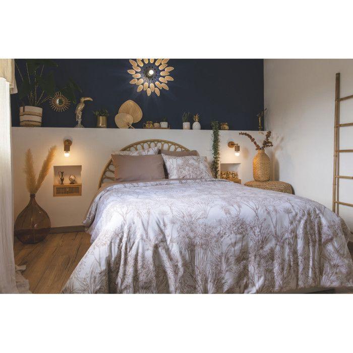 Housse de couette "Nora/Tamara/Java" toutes dimensions Réversible 100% Coton / 57 Fils/cm² l'Effet Papillon - Java - Housse de couet