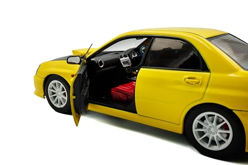 SOLID O 1/18 Scale Subaru Impreza WRX STI Solid Works 2003 (Yellow) Finished Model (S1812302)