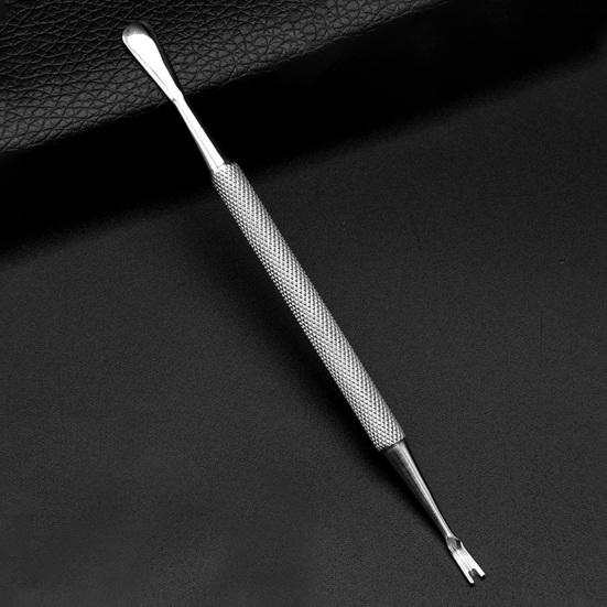 Yousheng Abgestorbene Haut Gabel, Harte verspiegelte Oberfläche, Effektive wiederverwendbare Maniküre Edelstahl Entfernen Abgestorbene Nagelhaut Gabel für Zuhause