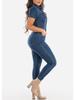 Stylish Sexy Fashion Denim Jumpsuit Available for Sale