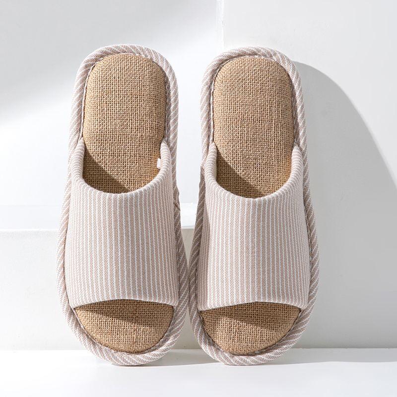 GUOLUOFEI Japanese Linen Home Slippers 36-37