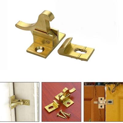 Durable Brass Bird Latch Lock Low Noise Window Hooks Door Elbow Buckle Home Improvement Automatic Door Catch Window