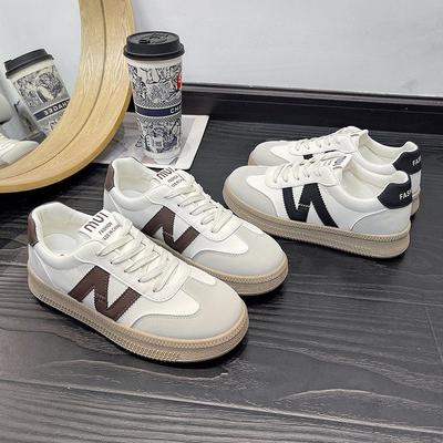New Lightweight German Training Little White Shoes Thick-soled Foreign-style Versatile Soft-soled Casual Sports Retro Board Shoes