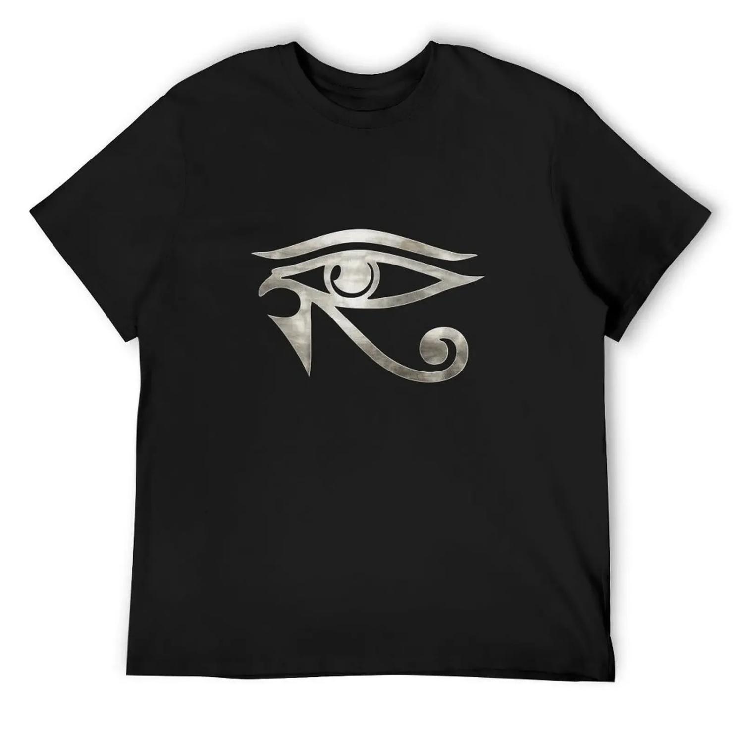 

Eye of horus silver w T-Shirt anime Clothing cotton man t-shirts graphic shirts plus size men clothing XXXXXL різнокольоровий
