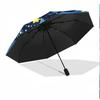 Starry Night Cat 8-Frame for Travel, Camping, Casual Lightweight Portable Umbrella, Essential for Every Family Holidays Birthday Gift