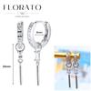 FLORATO 925 Silver Earrings Chain Tassel Pendant Earrings Zircon Silver Earrings for Women Trend Luxury Wedding Jewelry