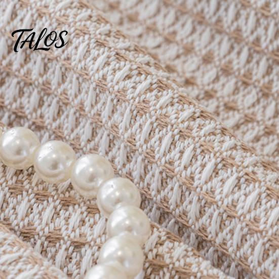 Table Pad Tablecloth Tassel Design Heat Resistant Breathable Washable Non Insulation Pilling Non-slip Cover for Dining Room