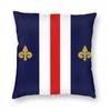 Fleur-de-lis France French Flag Square Pillow Case Decorative Pillow Fleur De Lis Lily Awesome Cushion Covers