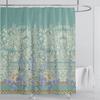 Boho Luxury Floral modern Shower Curtain flower printing Waterproof Polyester Bathroom Curtain with Hooks Bathtub Screen