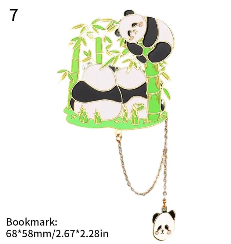 Creative Book Markers Metal Reading Bookmarks Panda Page Markers Lovely Bookmarks for Book Lovers
