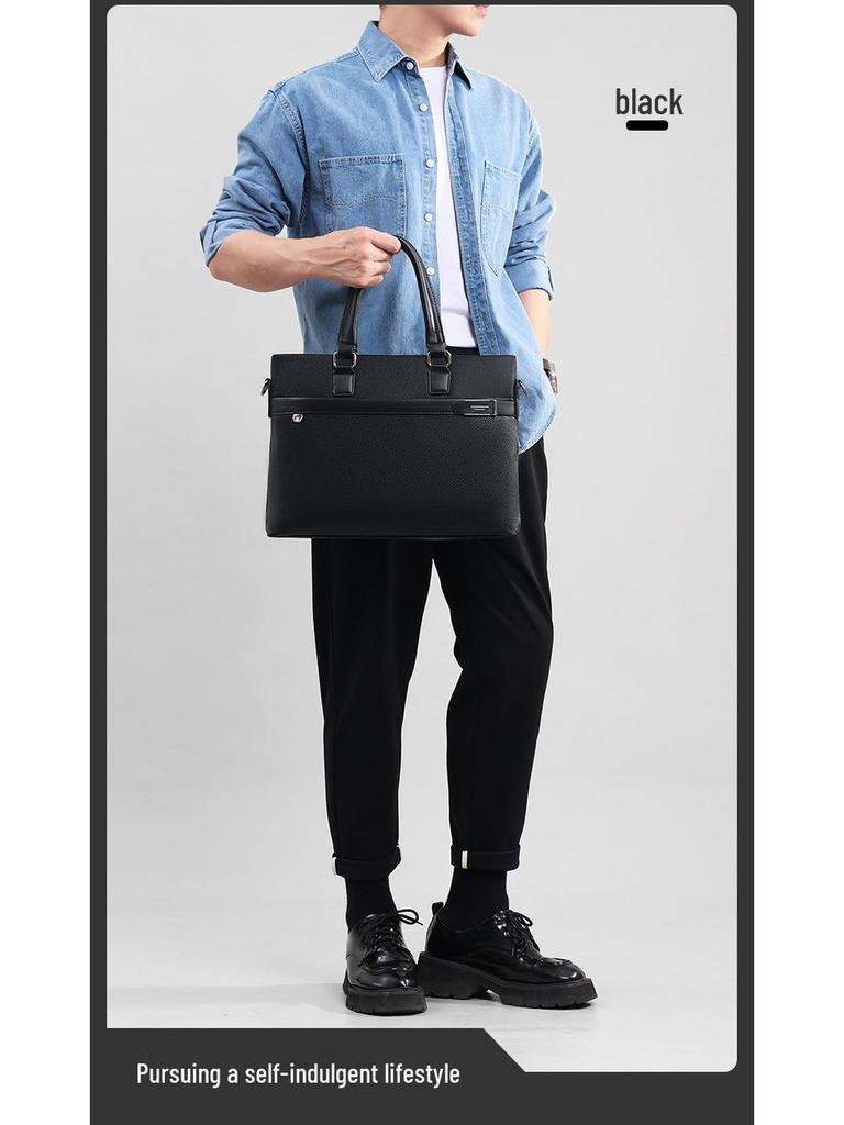 Men's Business Laptop Briefcase Shoulder Bag