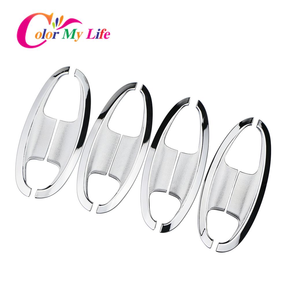 ABS Exterior Door Bowl Protector Cover Car Door Handle Sticker for Ford Ecosport Fiesta 2012 2013 2014 2015 2016 2017